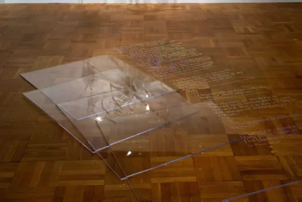 Joshua Neustein, Margins (installation detail 3), 2009. Mixed media, variable dimensions. Photo: Isaac Applebaum.