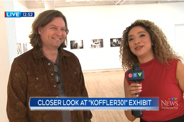 Photographer Dimitri Levanoff speaks with Jessica Smith from CTV News about his exhibition BEING THERE: Portraits from the Toronto Art Community on view until December 14, 2025 at Koffler Arts