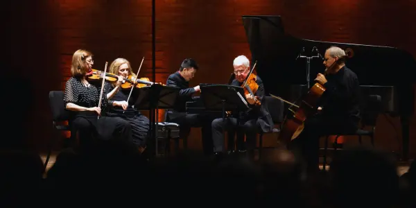 musicians playing on stage